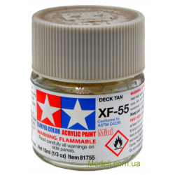 Акриловая краска палубный матовый XF-55 Tamiya