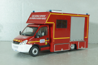 Iveco Daily 65C18 TIB, véhicule d'intervention risques technologiques (ENSOSP), Sapeurs-Pompiers №34, Altaya 1:43 С журналом!