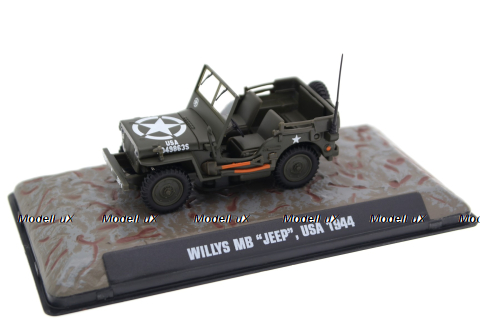 Willys MB "Jeep" USA 1944, Altaya Legendary Military Vehicles #1, 1:43 