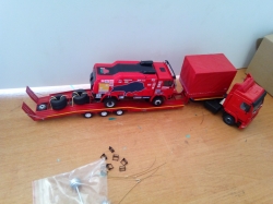 МАЗ тягач + тралл + Маз боевой. Спортивная команда Маз 2010-2011г., АвтоБюро 1:43