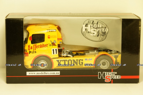 Mercedes Race Truck #11 Hasseröder J. Gene, 1999, yellow, E1WB, High Speed 1:43