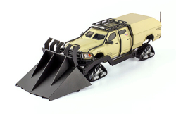 Dodge Ram Ice PickUp DS with a snow plow 2009, Luke Hobbs, beige, Fast & Furious #45, Altaya 1:43