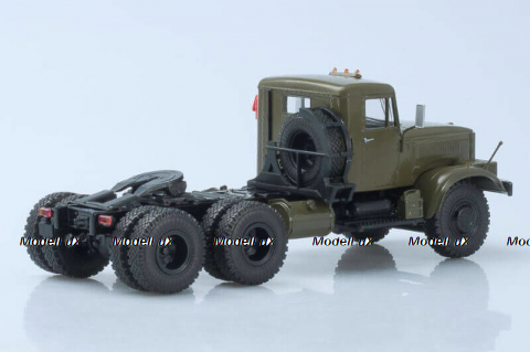 КРАЗ 258 седельный тягач хаки, АИСТ 1:43
