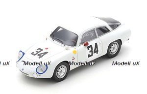 Alfa Romeo Giulietta Sport Zagato No.34 24H Le Mans 1963 G. Sala - R. Rossi, S9052, Spark 1:43