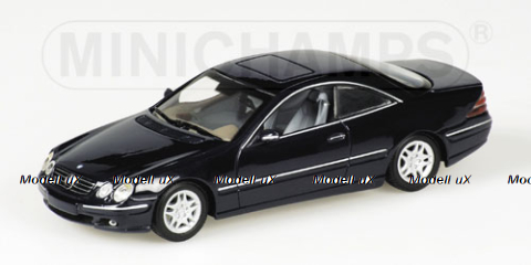 Mercedes CL-Class Coupe (C215) 1999 dark blue, MI38027, Minichamps 1:43