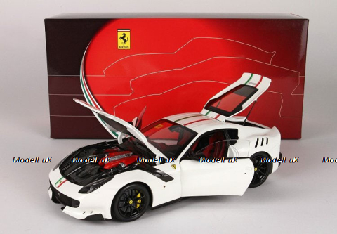 FERRARI F12 TDF - BIANCO AVUS TRICOLORE, BBR182103, BBR 1:18