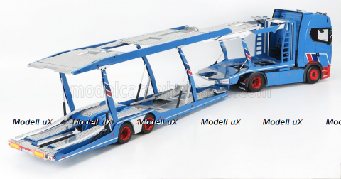 SCANIA S730 V8 TRUCK CAR TRANSPORTER MOSOLF 2017, SL10260001-1026/01, NZG 1:18