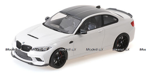 BMW M2 CS 2020,  White W/Black Wheels, 155021025, Minichamps 1:18