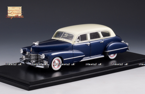 Cadillac Series 67 Seven Passenger Imperial Sedan Blue/White 1942, STM42802, Stamp models 1:43