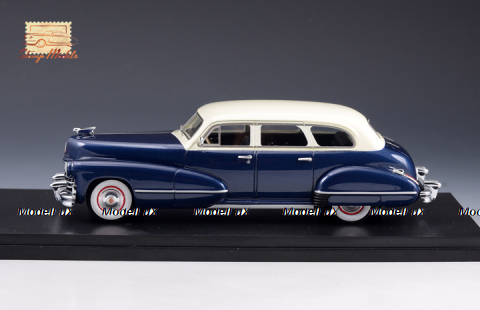 Cadillac Series 67 Seven Passenger Imperial Sedan Blue/White 1942, STM42802, Stamp models 1:43