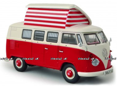  Volkswagen T1b Camper rot/beige, 450377900, Schuco 1:43