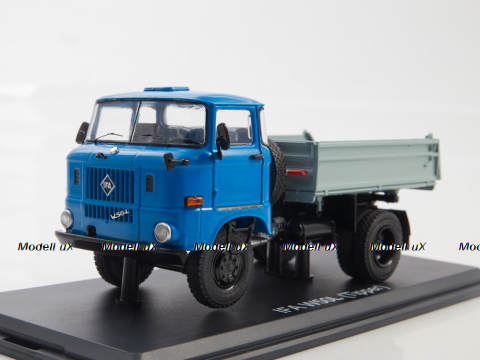 IFA W50L dump truck, blue grey, SSM1466, SSM 1:43
