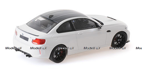 BMW M2 CS 2020,  White W/Black Wheels, 155021025, Minichamps 1:18