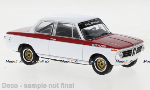 BMW Alpina 2002 Tii, white/red, 1972,СLC481N.22, IXO 1:43