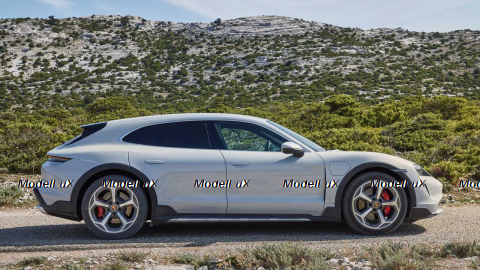 Porsche Taycan 4S Cross Turismo Ice grey metallic, Minichamps 1:43