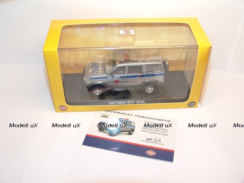 Уаз Патриот ДПС 2010 г., 231632, DiP Models 1:43