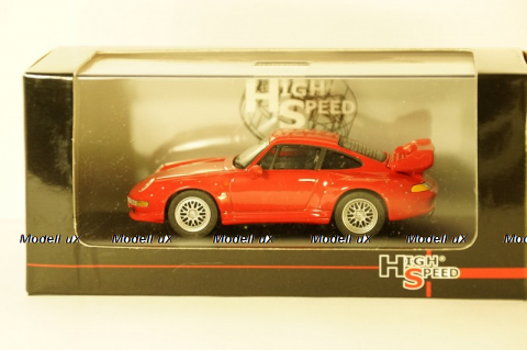 Porsche 911 GT2 1996, red. HF9228S, E1WB, High Speed 1:43