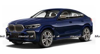 BMW X6 2020 Blue Metallic, 870020521, Minichamps 1:87
