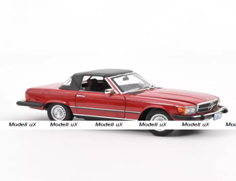 Mercedes Benz 450 SL (US version) 1979, Red, 183729, Norev 1:18