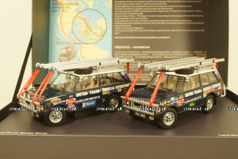 Range Rover The British Trans americas Expedition, набор из 2х машин, ALM410100, Almost Real 1:43