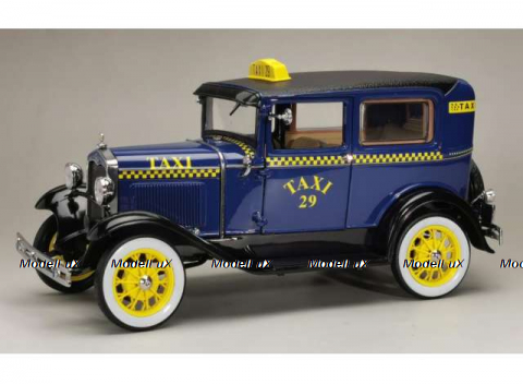 Ford Model A Tudor, Taxi 1931, blue, SUN6107, SunStar 1:18