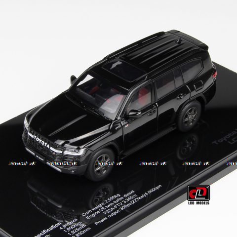 Toyota Land Cruiser 300 GR Sport, Black, LCD43011BC, LCD 1:43