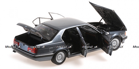 BMW 730I (E32) 1986 Grey Metallic, 100023005, Minichamps 1:18