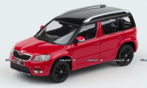 Skoda Yeti FL, red/black, 2013, ABR143AB-031B-b, Abrex 1:43