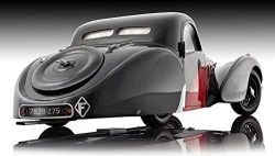 Bugatti Type 57SC Atalante 1937 Red/Black, 7828-Z75, Bauer 1:12