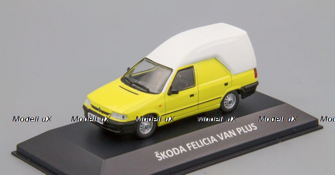 Skoda Felicia Van Plus, yellow/white, KALEIDOSKOP SKODA (DeAgostini) 1:43