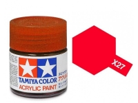 Краска глянцевая акриловая (Clear Red), Tamiya X-27