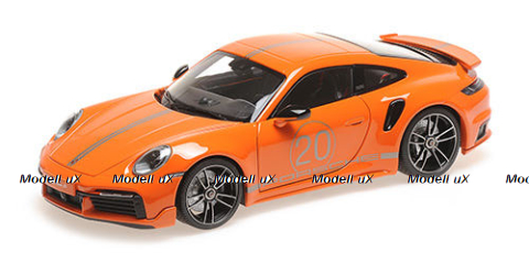 Porsche 911 (992) Turbo S Coupe Sport Design 2021, Orange, 110069074, Minichamps 1:18