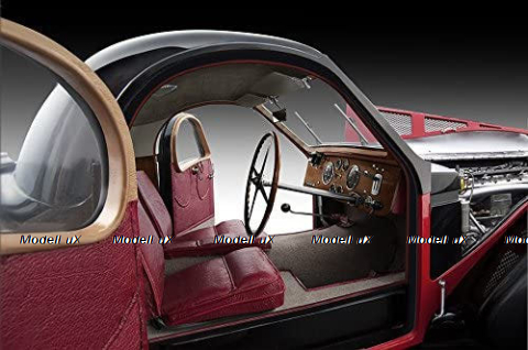 Bugatti Type 57SC Atalante 1937 Red/Black, 7828-Z75, Bauer 1:12