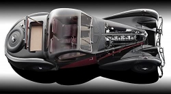 Bugatti Type 57SC Atalante 1937 Red/Black, 7828-Z75, Bauer 1:12