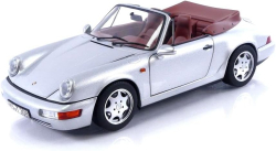 Porsche 964 (964) Carrera II Cabriolet 1990, silver, 187330, Norev 1:18