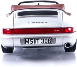 Porsche 964 (964) Carrera II Cabriolet 1990, silver, 187330, Norev 1:18