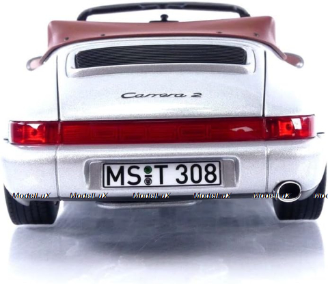 Porsche 964 (964) Carrera II Cabriolet 1990, silver, 187330, Norev 1:18  