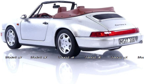 Porsche 964 (964) Carrera II Cabriolet 1990, silver, 187330, Norev 1:18  