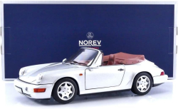 Porsche 964 (964) Carrera II Cabriolet 1990, silver, 187330, Norev 1:18