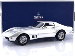 Chevrolet Corvette Coupé (C3) 1969, silver, 189032, Norev 1:18