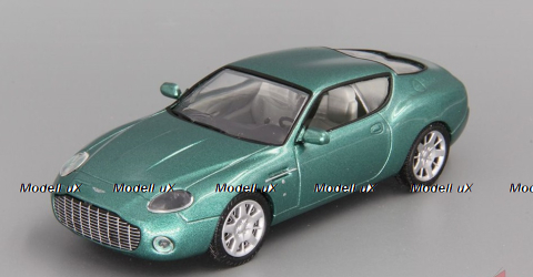 Aston Martin DB7 Zagato 2002, green, Суперкары, лучшие Автомобили Мира #43, Deagostini 1:43