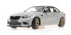 BMW M2 CS 2020,  Silver Metallic W/Gold Wheels, 155021028, Minichamps 1:18