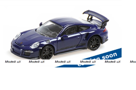 Porsche 911 GT3 RS–2015–Ultraviolet W/Stripes 870063228 Minichamps 1:87