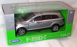 Audi Q7 silver, 22481, Welly 1:24