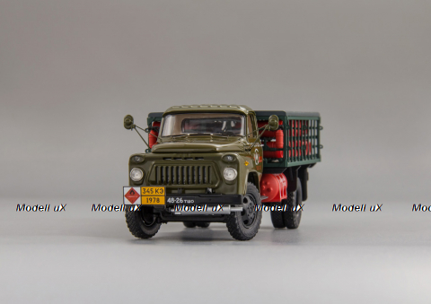 ГАЗ 52-08 Автомобиль для транспортировки баллонов со сжиженным газом СТБ-1 1983 г. (Ташкент), 105243, DiP Models 1:43