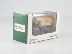 ГАЗ-63 бортовой (с тентом), арт. 102637, АвтоИстория 1:43