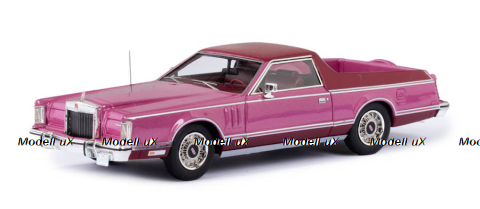 Lincoln Continental Mark V Coloma Pickup by Caribou Motor Co. 1977, Purple met, EMUS43012D, ESVAL Model 1:43