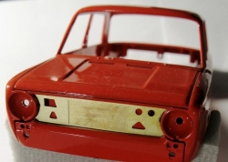 Фототравление Имитация радиатора, брызговики, дефлекторы для ВАЗ-2101 и 21011, EM-147-2, 1:24