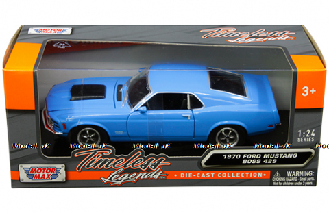 Ford Mustang Boss 429 blue, 73303, MotorMax 1:24