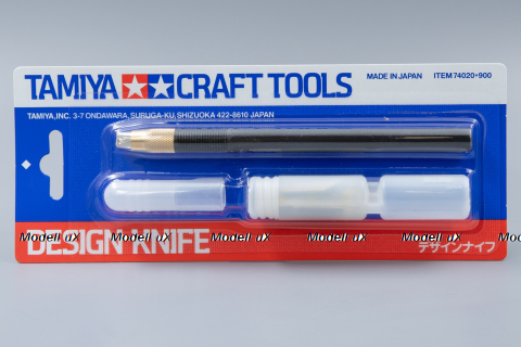 Нож цанговый дизайнерский, нож для моделирования с комплектом сменных лезвий (30шт), 74020*900  Design Knife, Tamiya